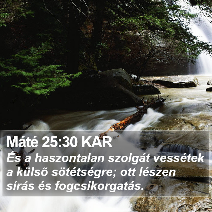 Máté 25:30 KAR Bible Study