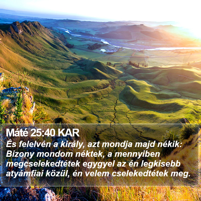 Máté 25:40 KAR Bible Study