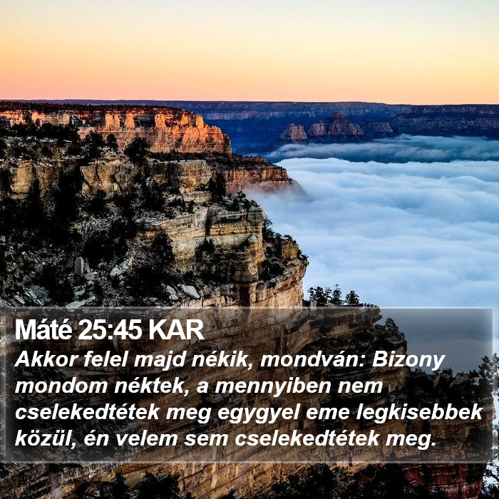 Máté 25:45 KAR Bible Study