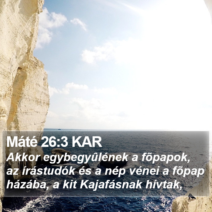 Máté 26:3 KAR Bible Study