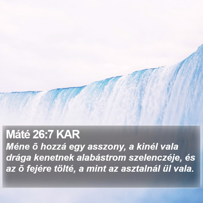 Máté 26:7 KAR Bible Study