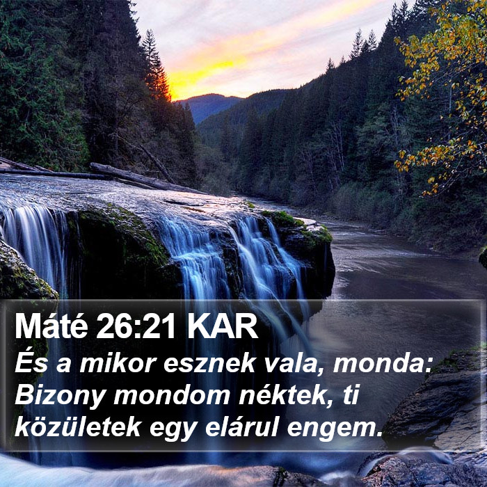 Máté 26:21 KAR Bible Study