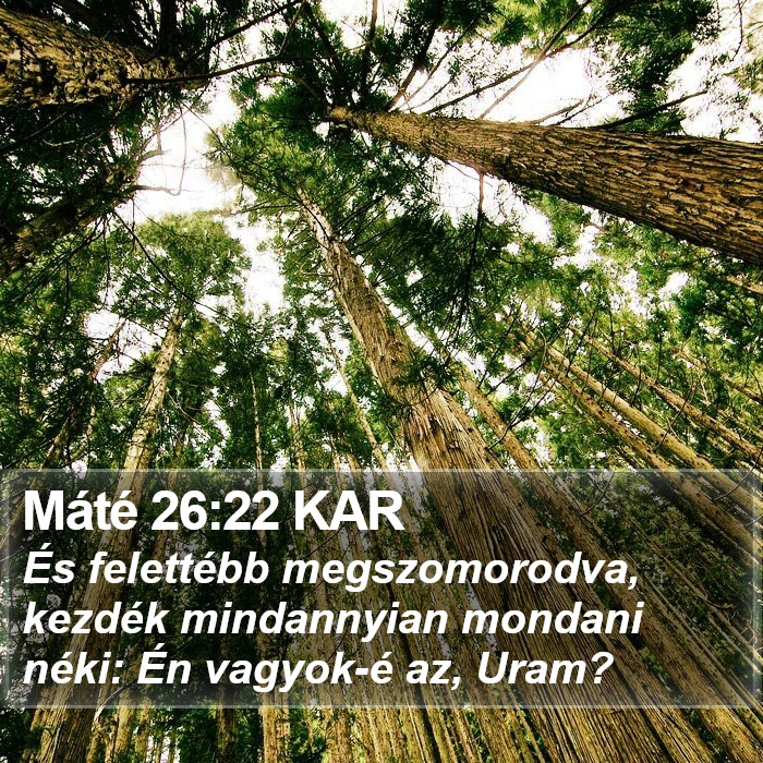 Máté 26:22 KAR Bible Study