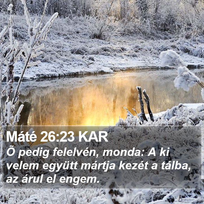 Máté 26:23 KAR Bible Study