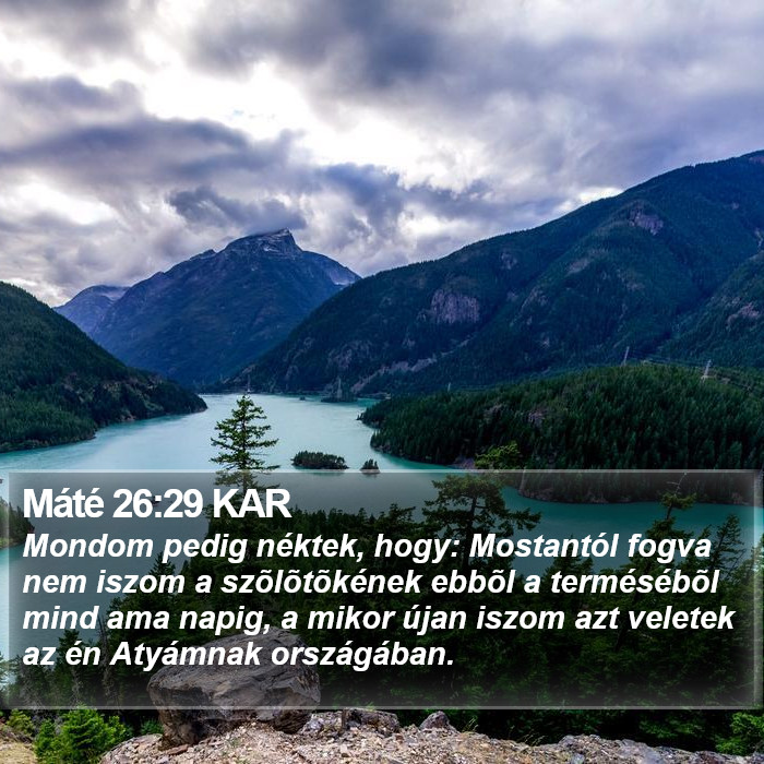 Máté 26:29 KAR Bible Study