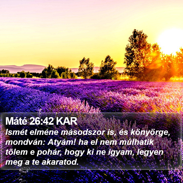 Máté 26:42 KAR Bible Study