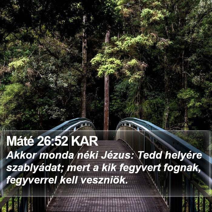 Máté 26:52 KAR Bible Study