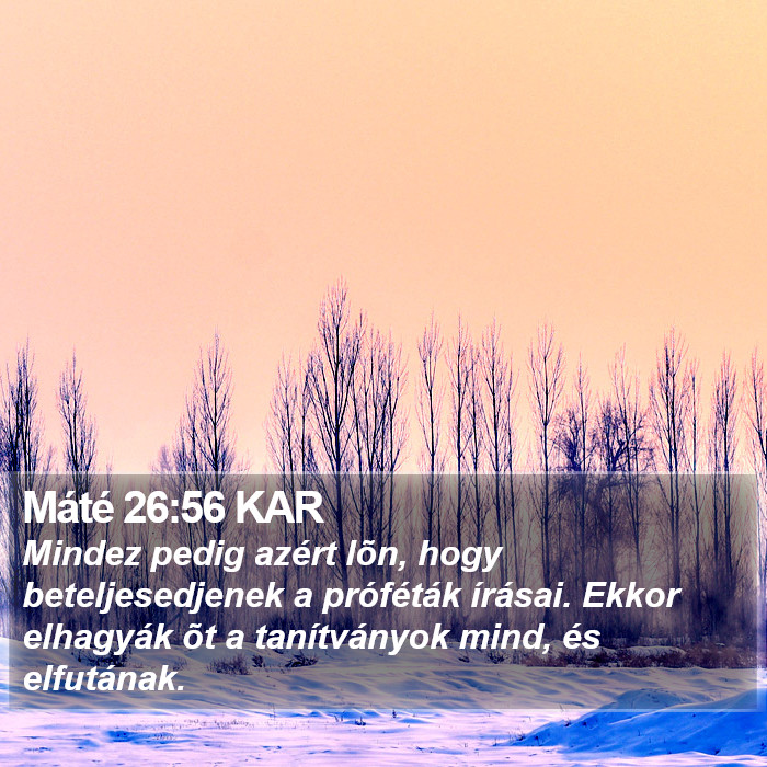 Máté 26:56 KAR Bible Study