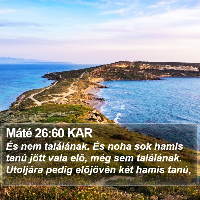 Máté 26:60 KAR Bible Study