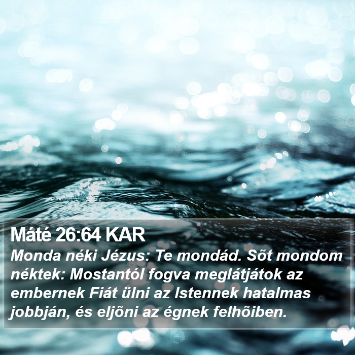 Máté 26:64 KAR Bible Study