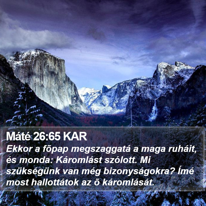 Máté 26:65 KAR Bible Study