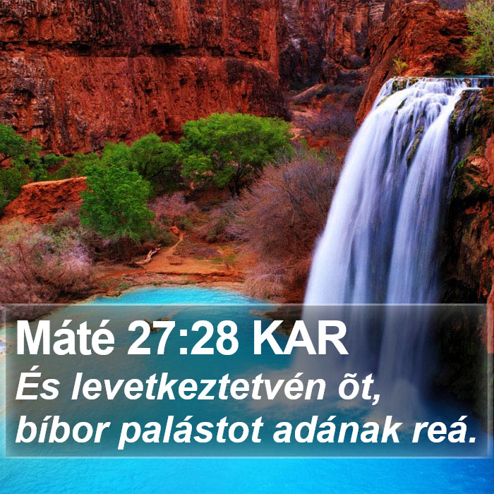 Máté 27:28 KAR Bible Study