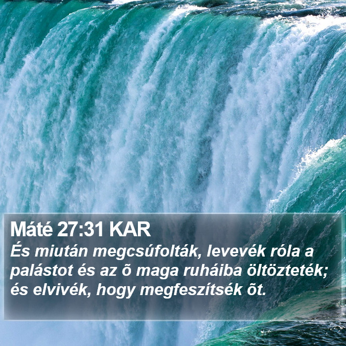 Máté 27:31 KAR Bible Study