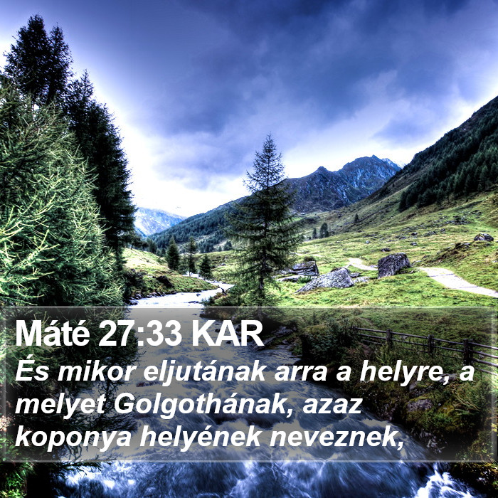 Máté 27:33 KAR Bible Study