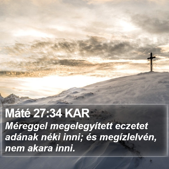 Máté 27:34 KAR Bible Study