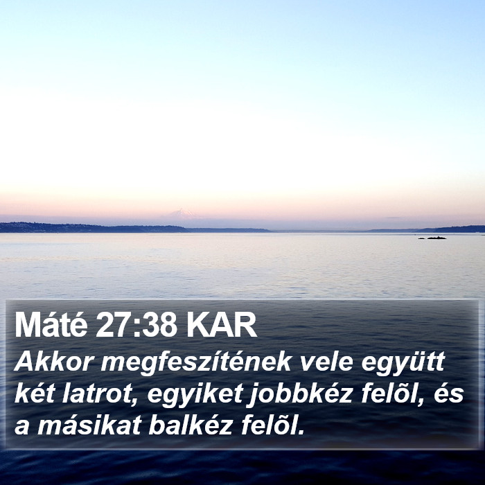 Máté 27:38 KAR Bible Study