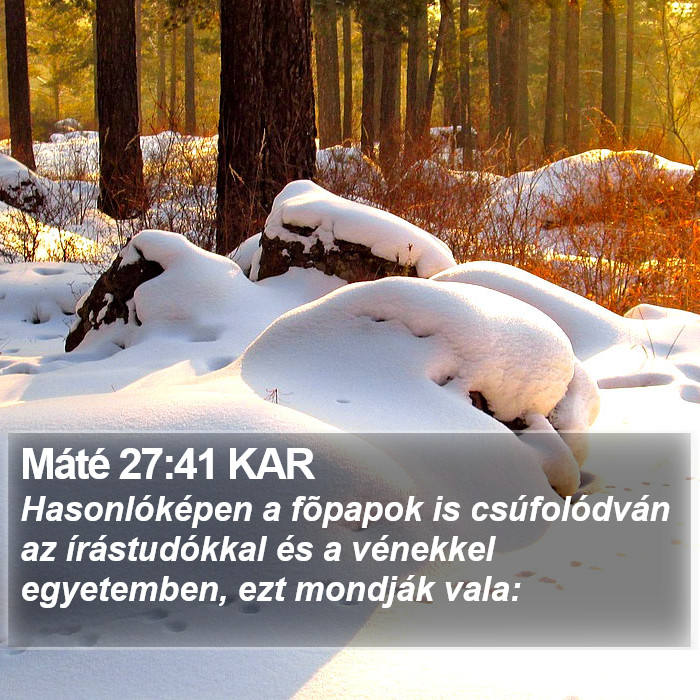 Máté 27:41 KAR Bible Study