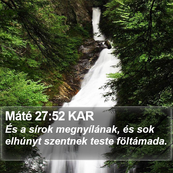 Máté 27:52 KAR Bible Study