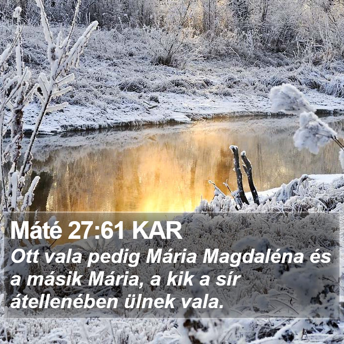 Máté 27:61 KAR Bible Study