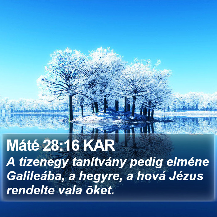 Máté 28:16 KAR Bible Study