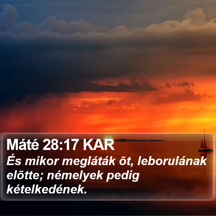 Máté 28:17 KAR Bible Study