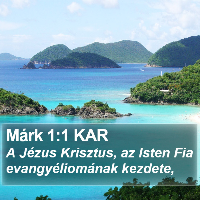 Márk 1:1 KAR Bible Study