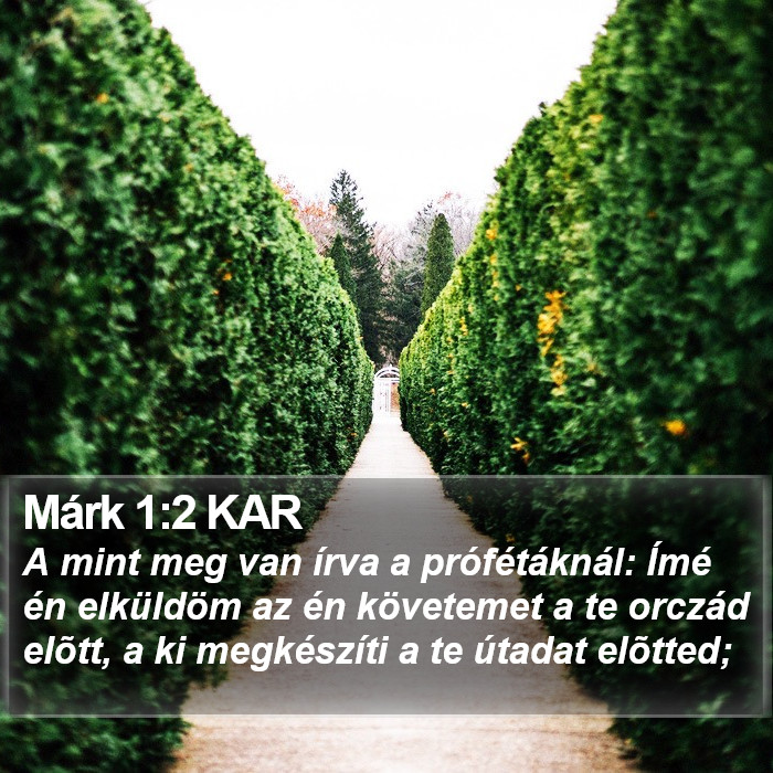 Márk 1:2 KAR Bible Study