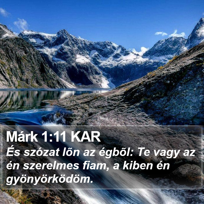 Márk 1:11 KAR Bible Study