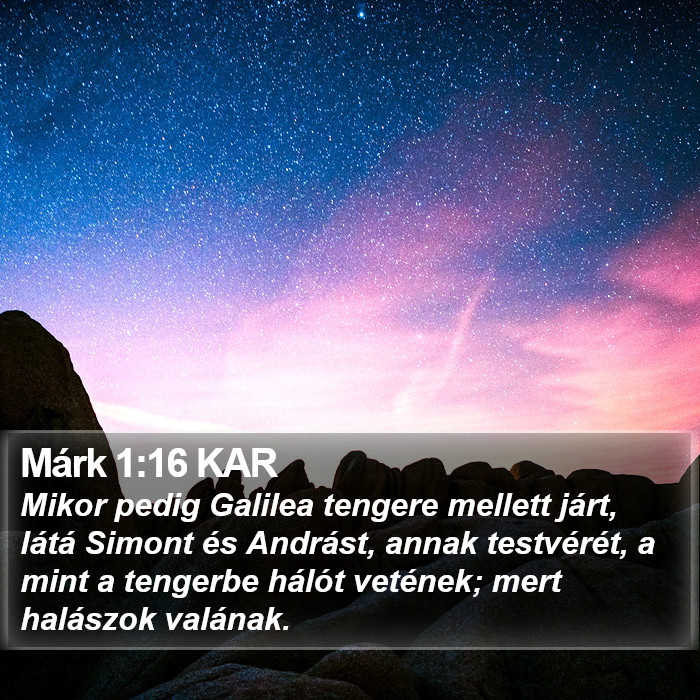 Márk 1:16 KAR Bible Study