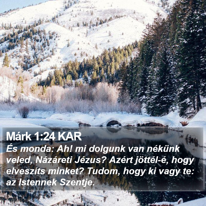 Márk 1:24 KAR Bible Study