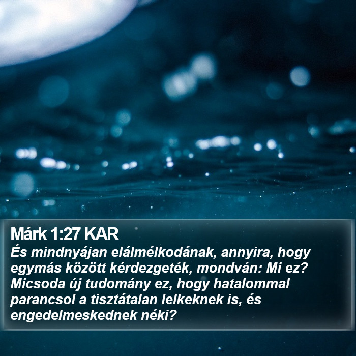 Márk 1:27 KAR Bible Study