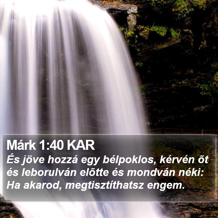 Márk 1:40 KAR Bible Study