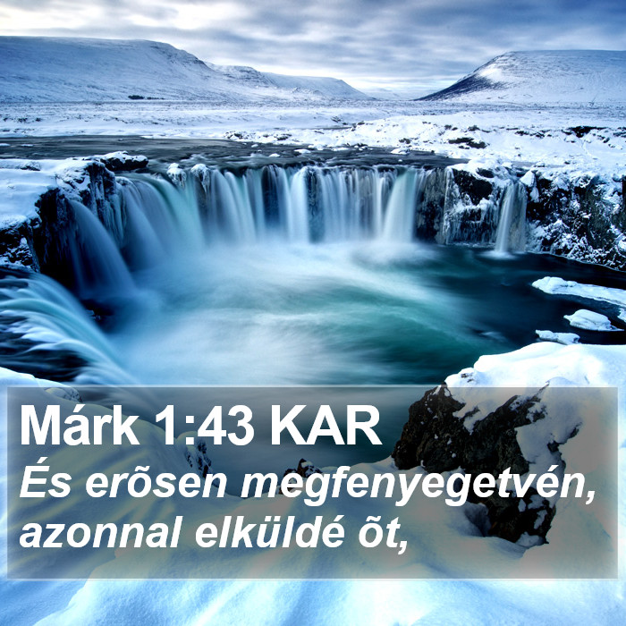 Márk 1:43 KAR Bible Study