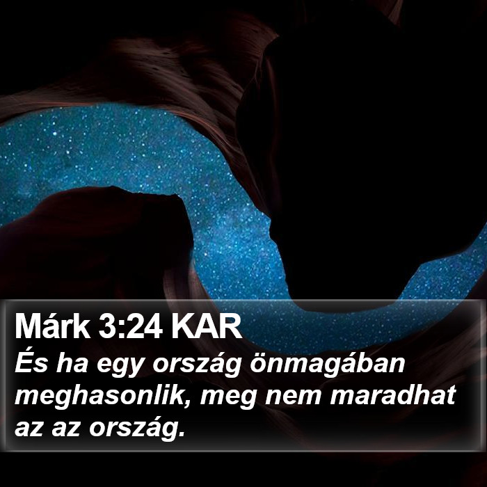 Márk 3:24 KAR Bible Study