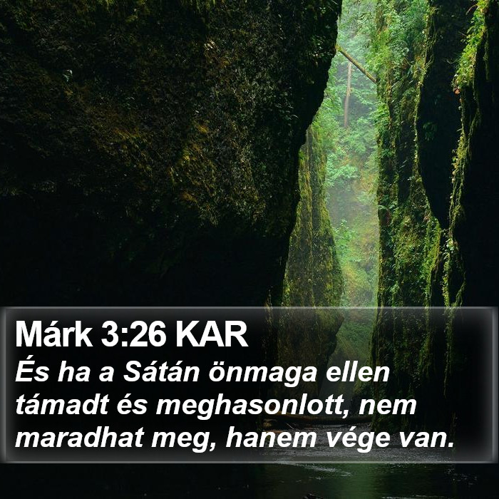 Márk 3:26 KAR Bible Study