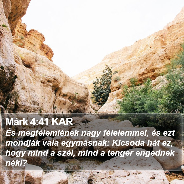 Márk 4:41 KAR Bible Study