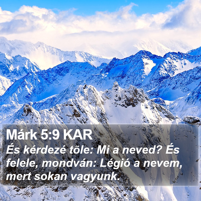 Márk 5:9 KAR Bible Study