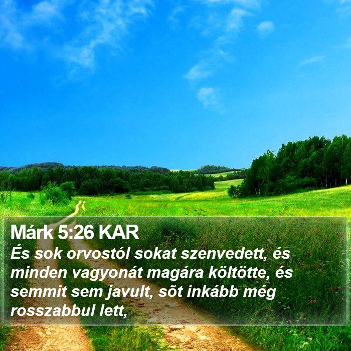 Márk 5:26 KAR Bible Study