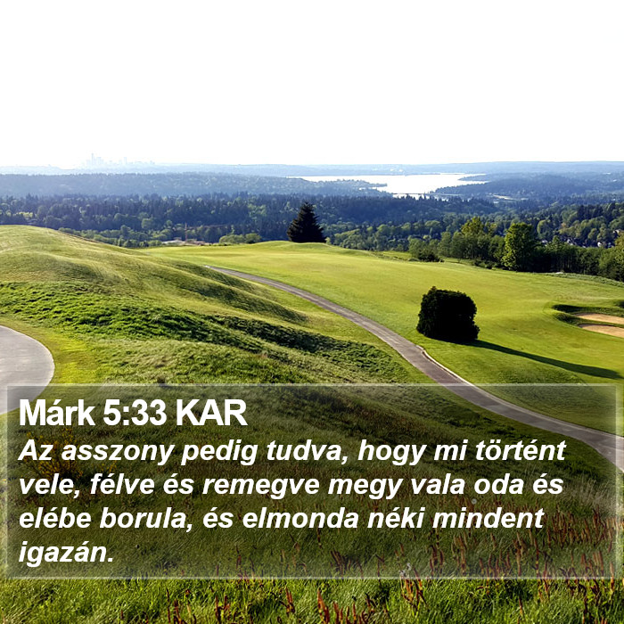 Márk 5:33 KAR Bible Study