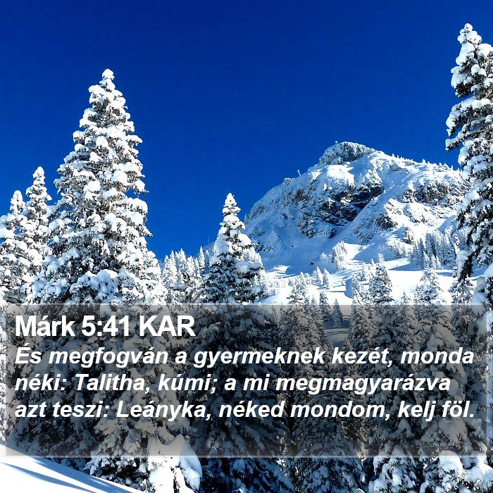 Márk 5:41 KAR Bible Study