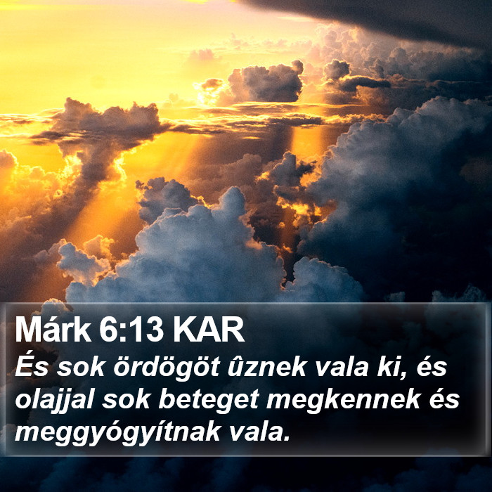 Márk 6:13 KAR Bible Study