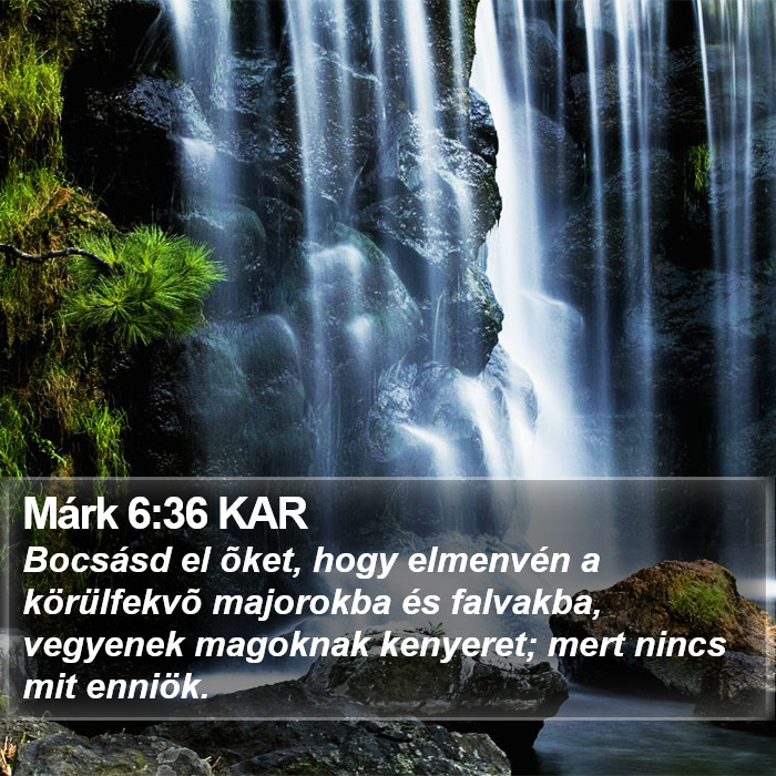 Márk 6:36 KAR Bible Study