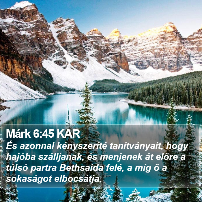 Márk 6:45 KAR Bible Study