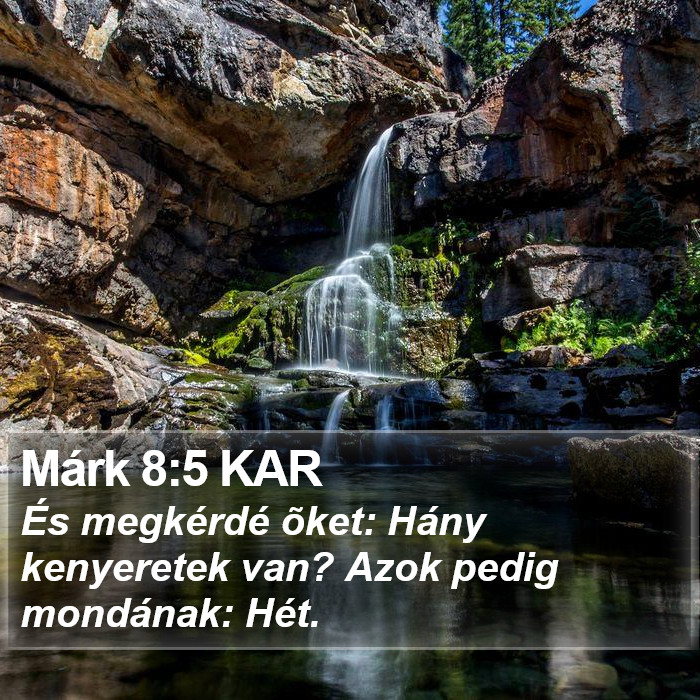 Márk 8:5 KAR Bible Study