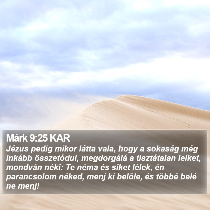 Márk 9:25 KAR Bible Study