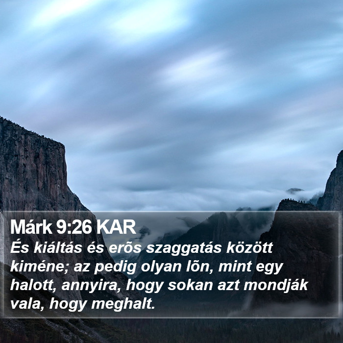 Márk 9:26 KAR Bible Study