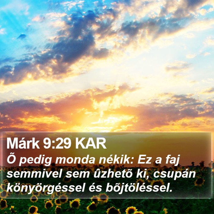 Márk 9:29 KAR Bible Study