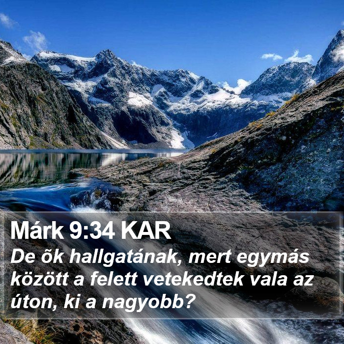 Márk 9:34 KAR Bible Study