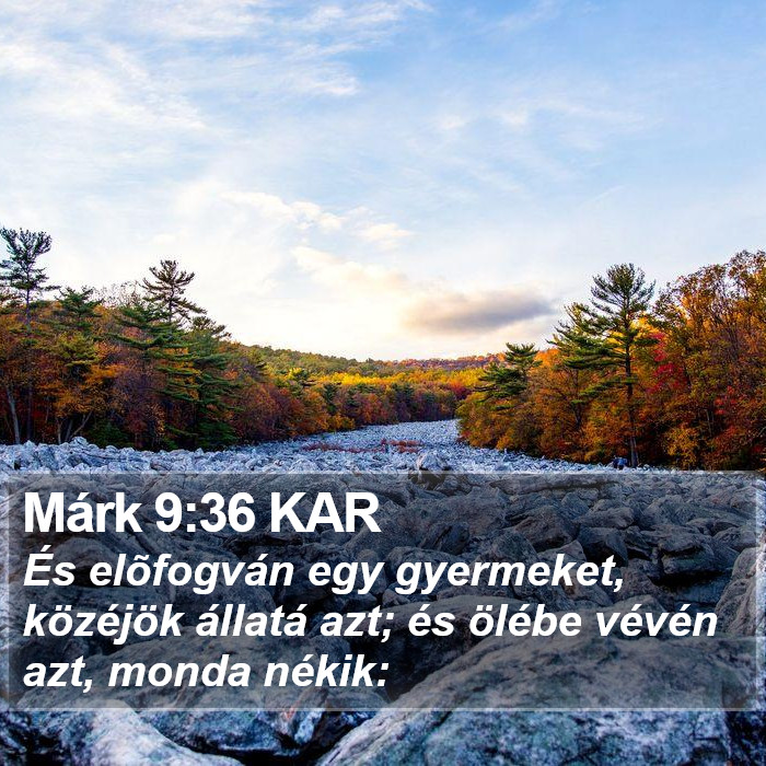 Márk 9:36 KAR Bible Study