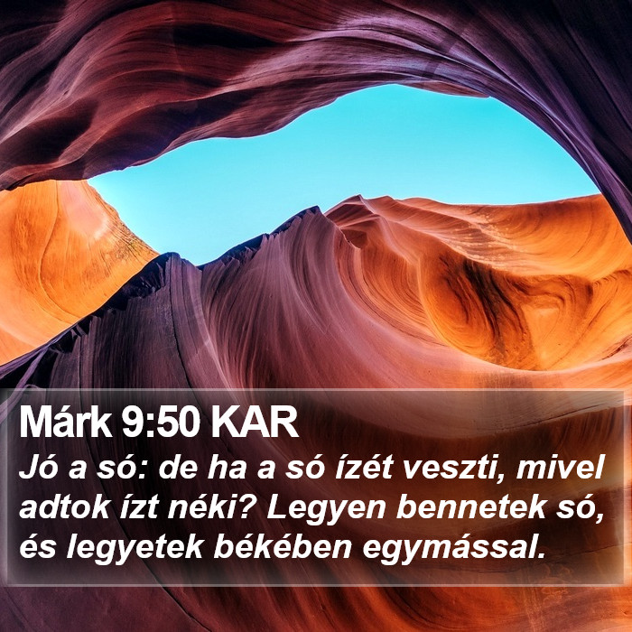 Márk 9:50 KAR Bible Study